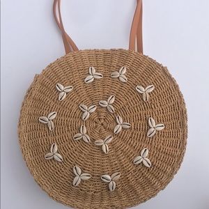 NWT Imoshion Round Straw Tote